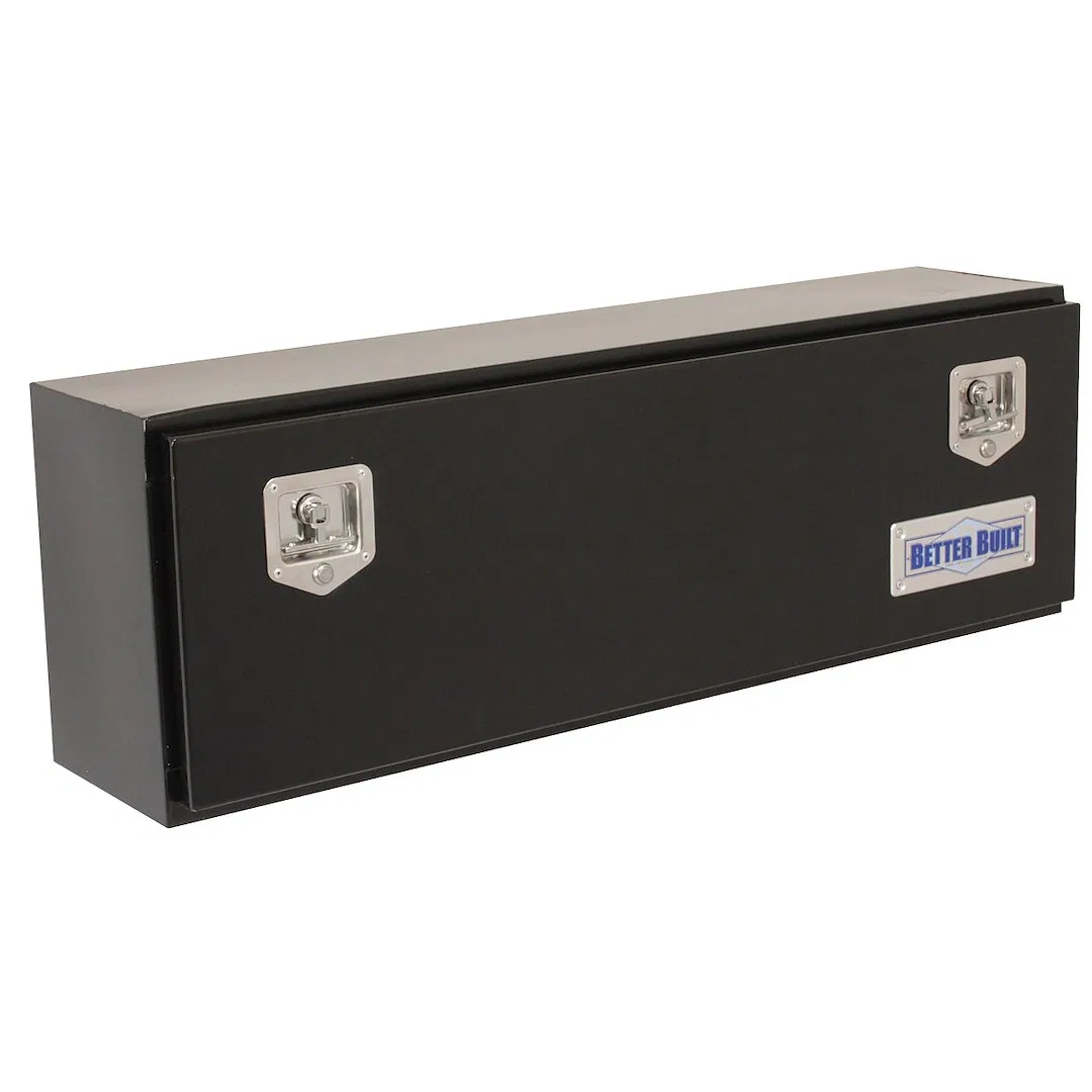 64210120 – BETTER BUILT Tool Box, Hi-Side Single Lid Powder Coated Black Steel 48 Inch Length x 12 Inch Width x 16 In...